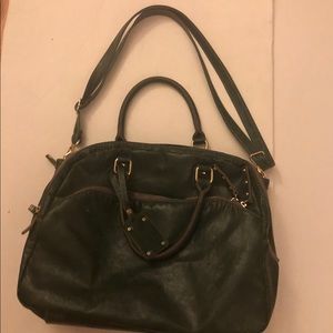 Green Satchel Tote Bag